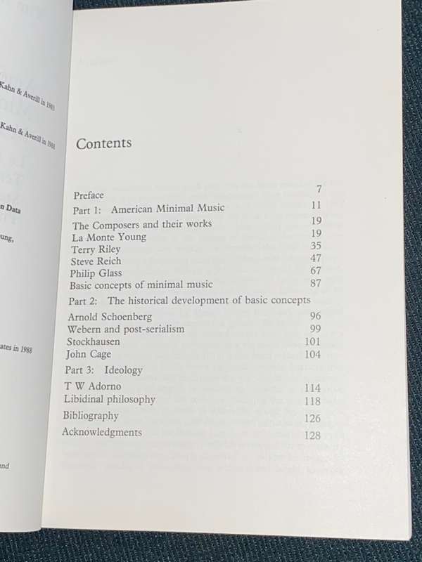 AMERICAN MINIMAL MUSIC BY WIM MERTENS, LA MONTE YOUNG, TERRY RILEY, STEVE REICH, PHILIP GLASS