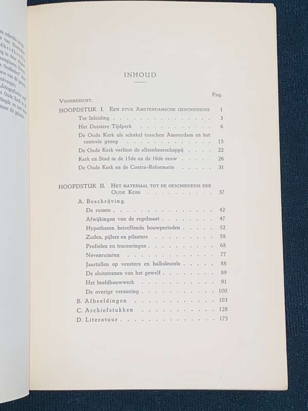 DE OUDE KERK TE AMSTERDAM BIOGRAFIE VAN EEN GEBOUW DR. ARNOLDUS NOACH 1939