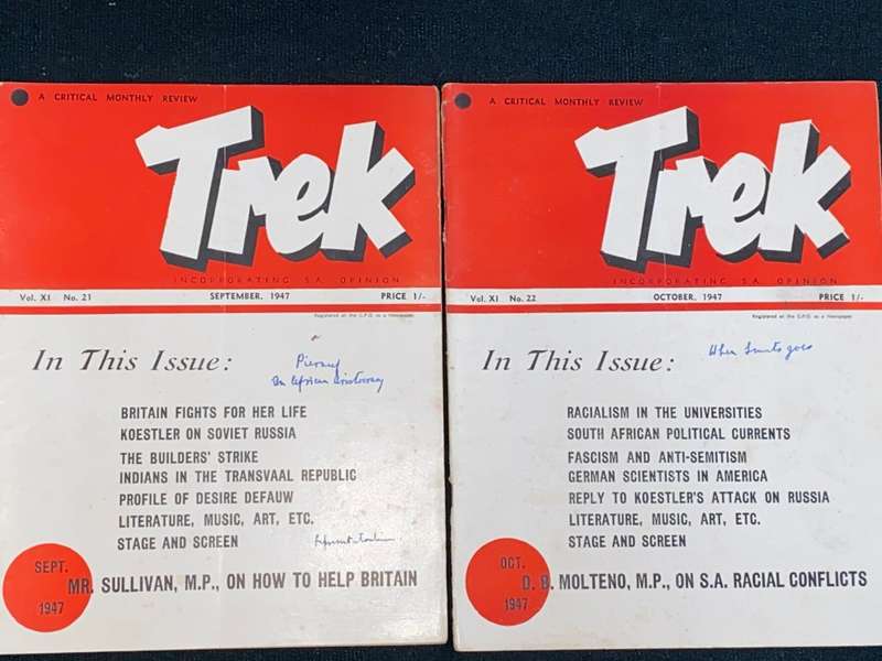 TREK CRITICAL MONTHLY REVIEW X 6 FROM 1947
