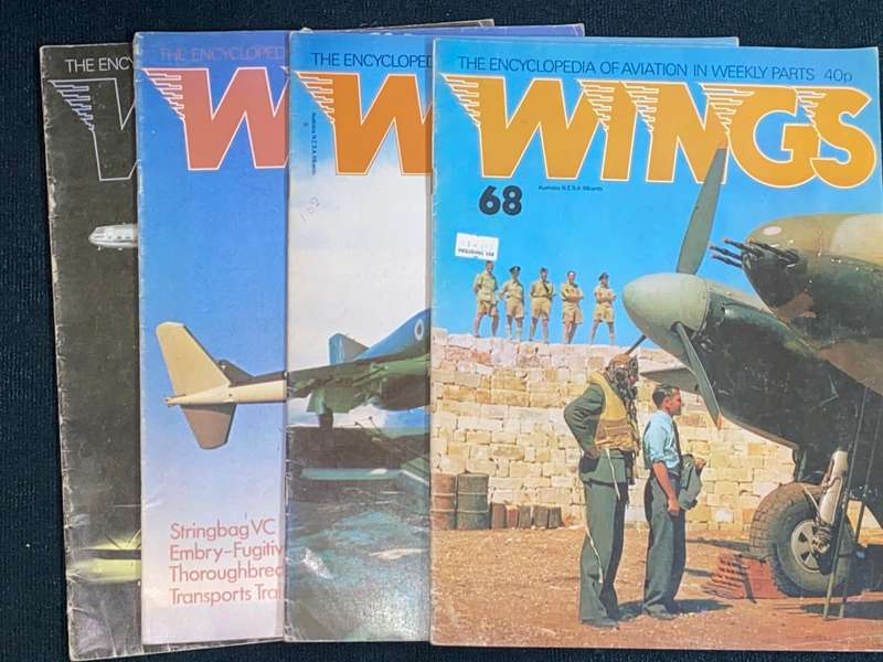 WINGS THE ENCYLOPEDIA OF AVIATION IN WEEKLY PARTS   X 4