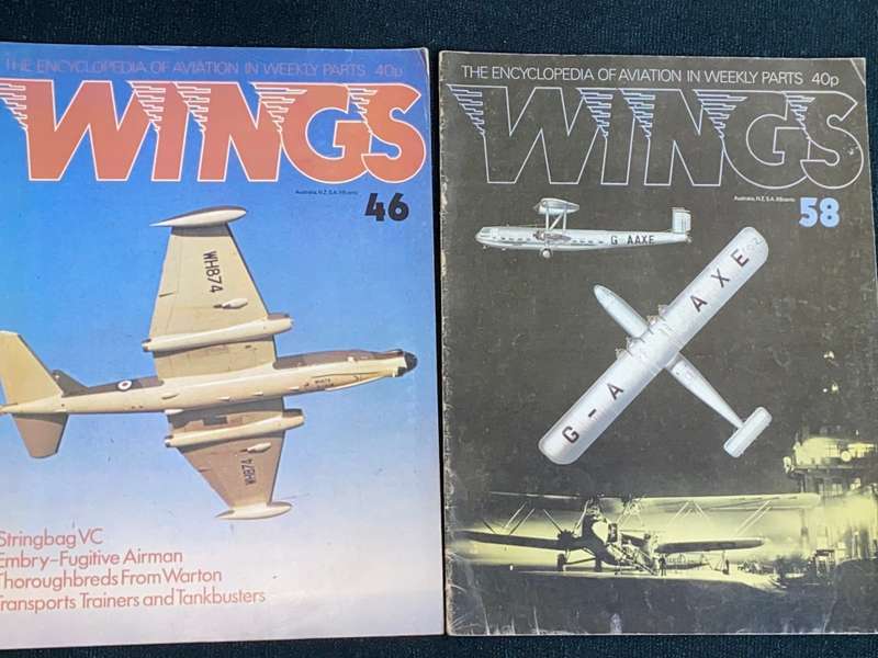 WINGS THE ENCYLOPEDIA OF AVIATION IN WEEKLY PARTS   X 4
