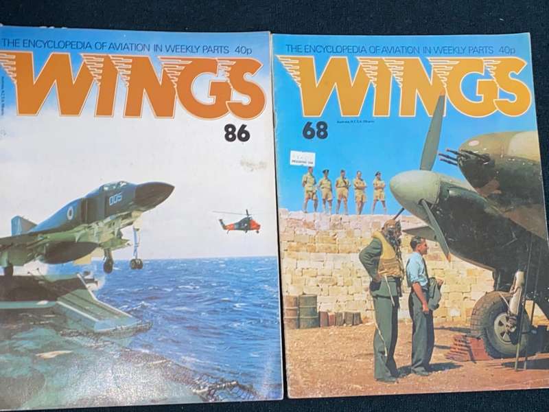 WINGS THE ENCYLOPEDIA OF AVIATION IN WEEKLY PARTS   X 4
