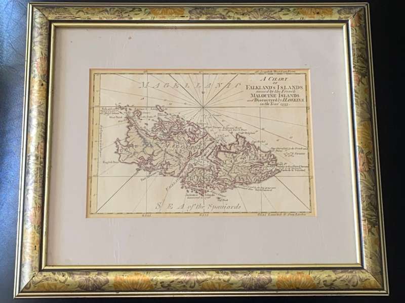 1787 A CHART OF FALKLAND`S ISLANDS BY THOMAS KITCHIN