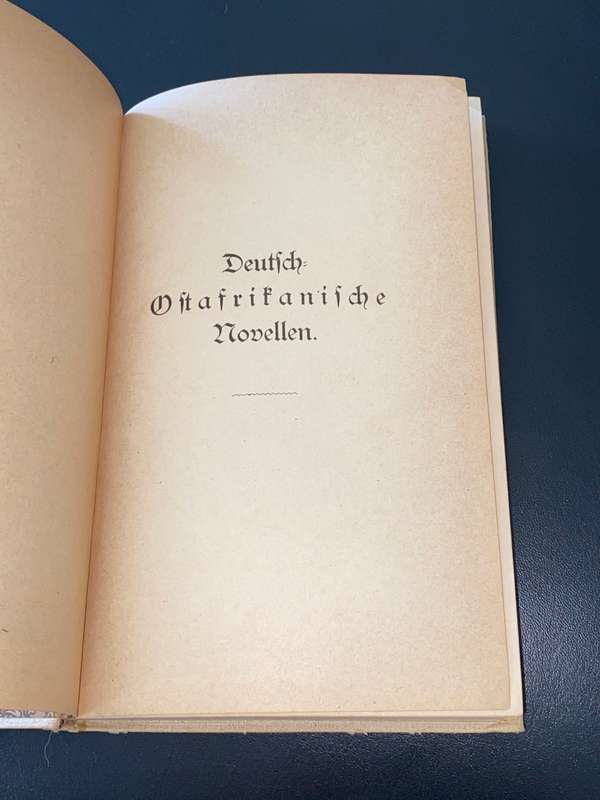 DEUTSCH OSTAFRIKANISCHE NOVELLEN VON FRIEDA VON BULOW 1892
