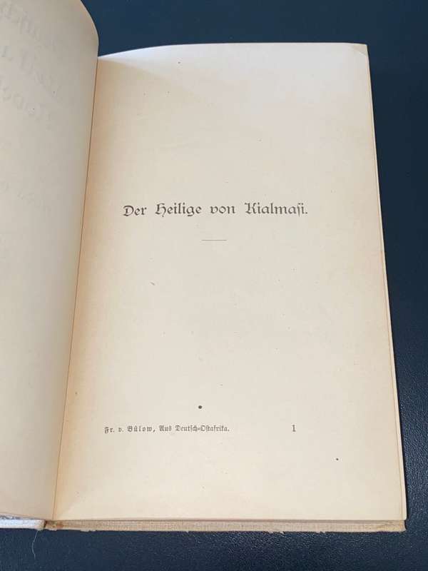 DEUTSCH OSTAFRIKANISCHE NOVELLEN VON FRIEDA VON BULOW 1892