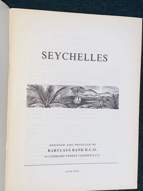 SEYCHELLES  - BARCLAYS BANK AN ECONOMIC SURVEY 1970