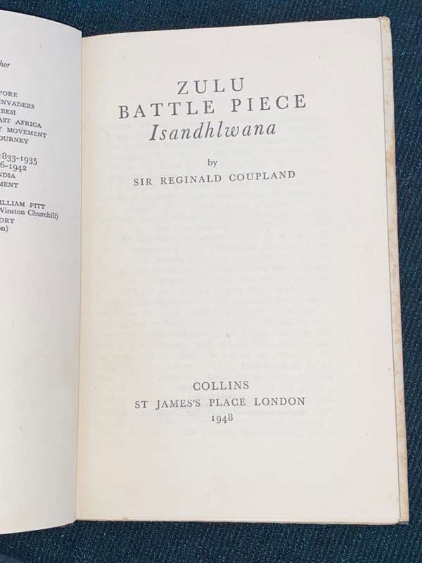 ZULU BATTLE PIECE ISANDHLWANA BY SIR REGINALD COUPLAND