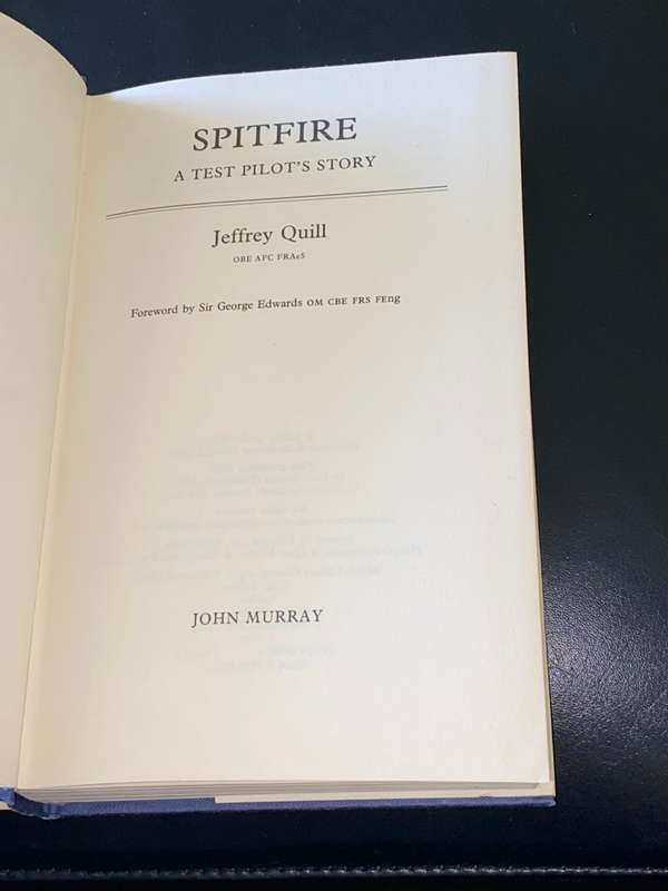 SPITFIRE A TEST PILOT`S STORY