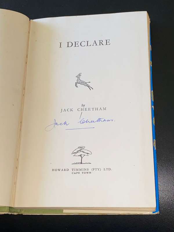I DECLARE BY JACK CHEETHAM SIGNED