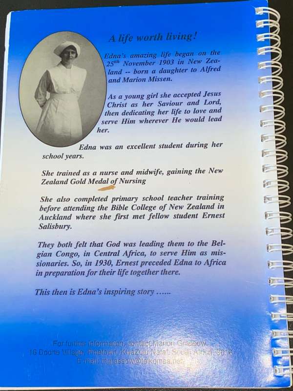 MISSIONARY TO AFRICA BY EDNA MARION SALISBURY