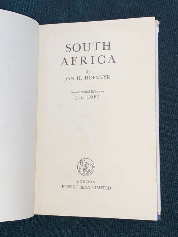 SOUTH AFRICA BY JAN H. HOFMEYR