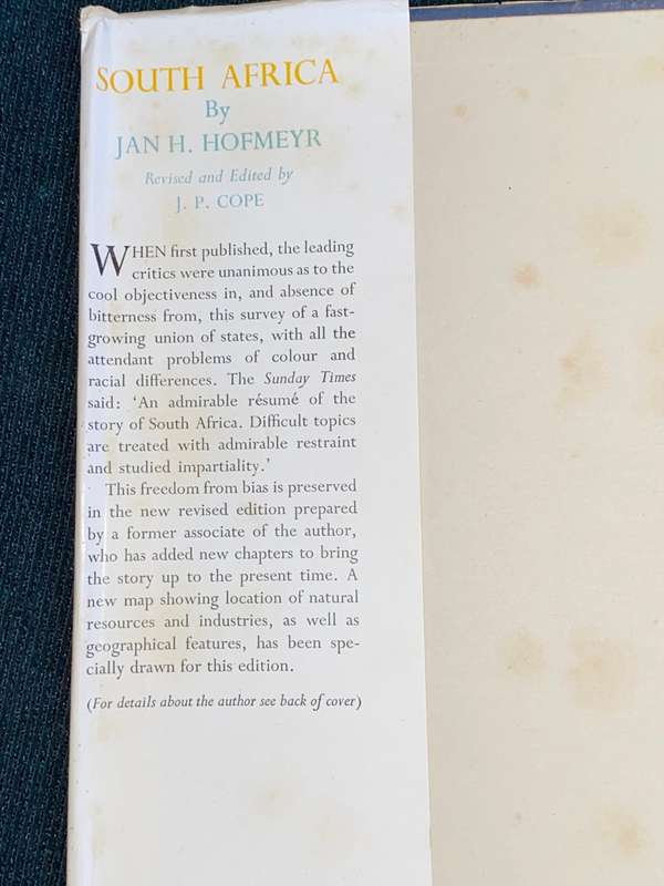 SOUTH AFRICA BY JAN H. HOFMEYR