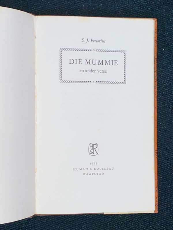 DIE MUMMIE DEUR S.J. PRETORIUS