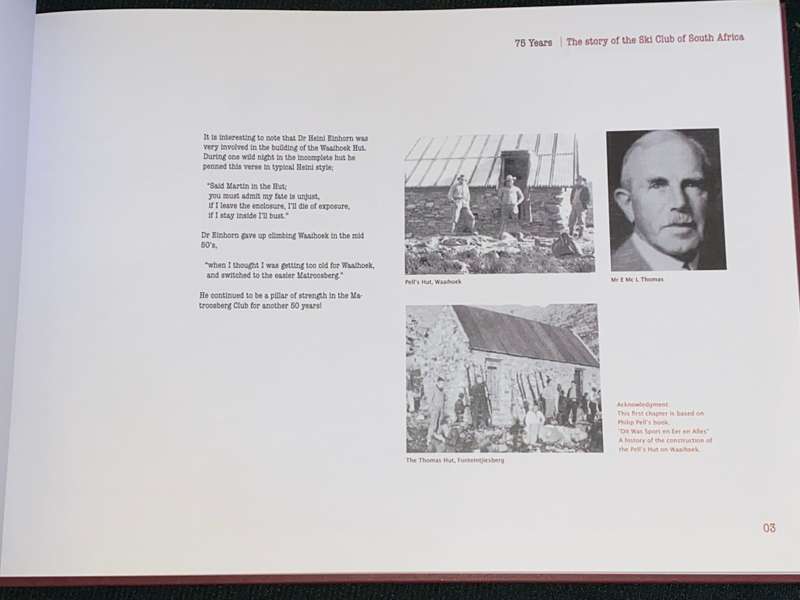 75 YEARS OF THE SKI CLUB OF SOUTH AFRICA 1930 - 2005
