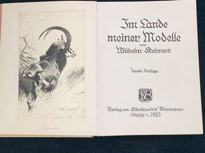 IM LANDE MEINER MODELLE VON WILHELM KUHNERT 1923
