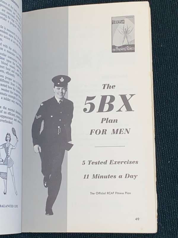 ROYAL CANADIAN AIRFORCE EXERCISE PLANS FOR PHYSICAL FITNESS 1962