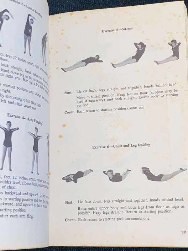 ROYAL CANADIAN AIRFORCE EXERCISE PLANS FOR PHYSICAL FITNESS 1962