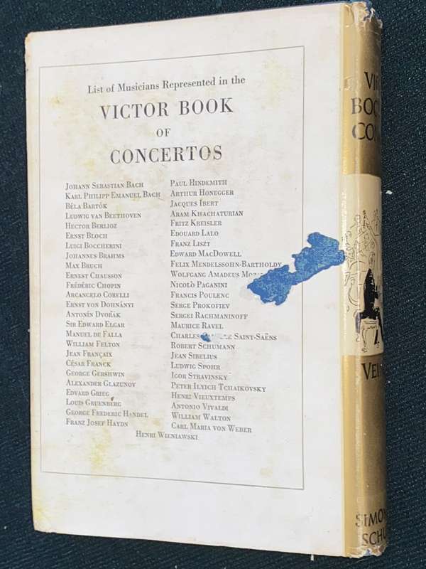 THE VICTOR BOOK OF CONCERTOS BY ABRAHAM VEINUS