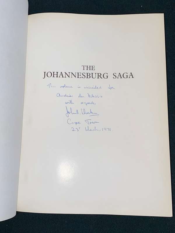 THE JOHANNESBURG SAGA BY JOHN R. SHORTEN SIGNED