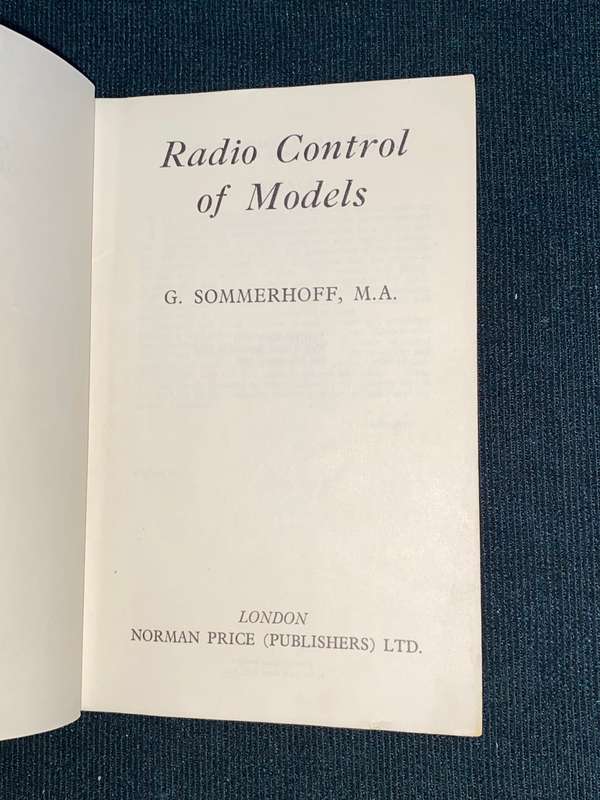 RADIO CONTROL OF MODELS BY G. SOMMERHOFF