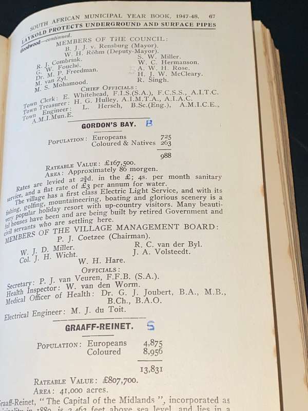 OFFICIAL SOUTH AFRICAN MUNICIPAL YEAR BOOK 1947-1948