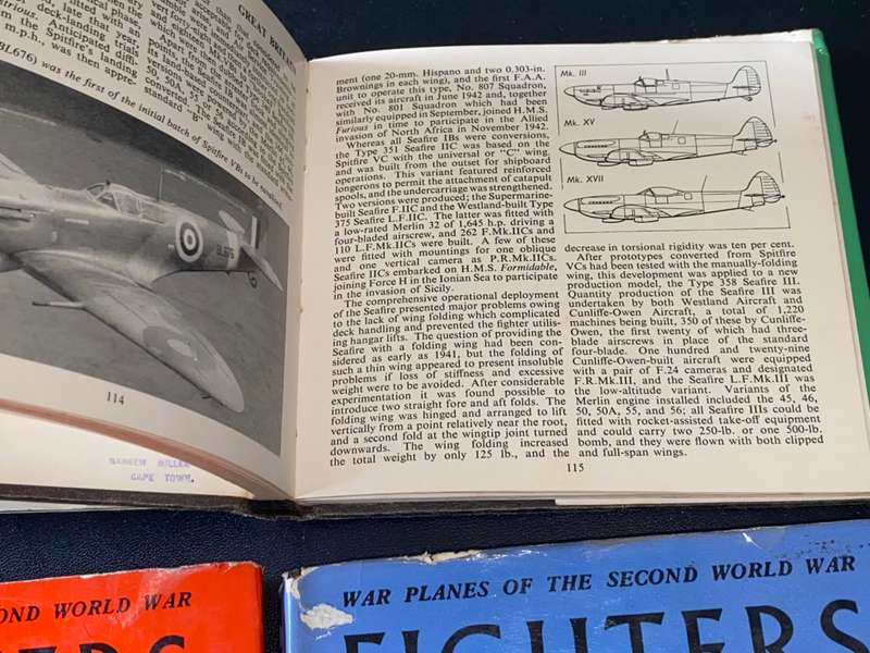 WAR PLANES OF THE SECOND WORLD WAR 4 VOLUMES BY WILLAM  GREEN