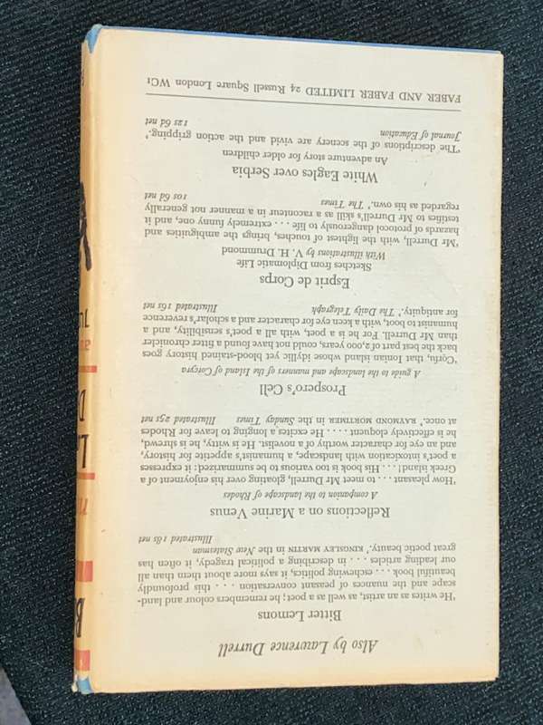 BALTHAZAR A NOVEL BY LAWRENCE DURRELL 1958