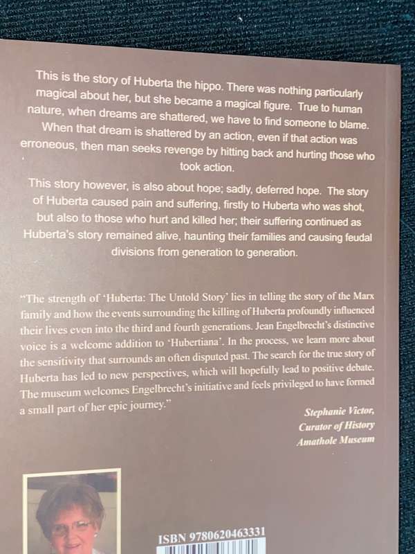 HUBERTA THE UNTOLD STORY BY JEAN MARX-ENGELBRECHT SIGNED