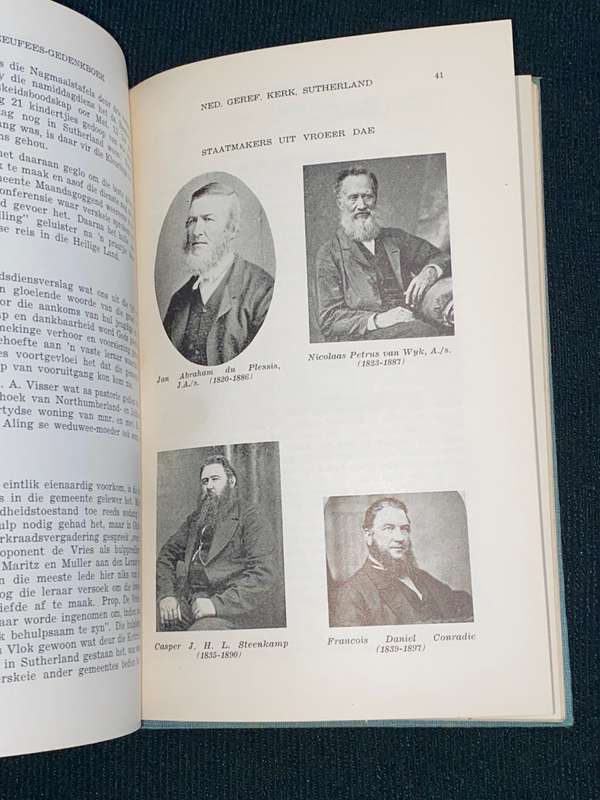 EEUFEES GEDENKBOEK VAN DIE NED. GEREF. KERK SUTHERLAND 1855-1955 DEUR H.C. HOPKINS