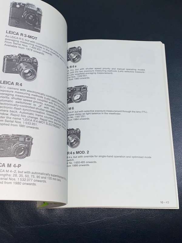 HANDBOOK OF THE LEICA SYSTEM MAY 1987