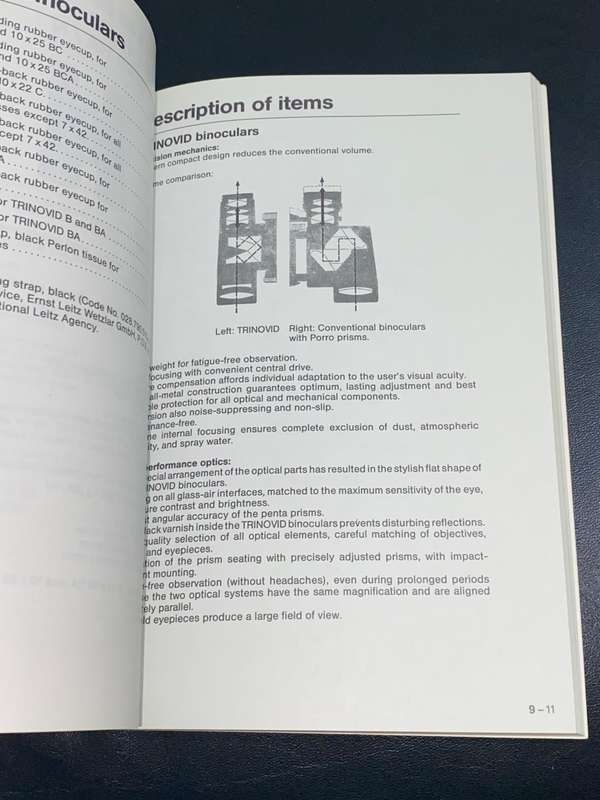 HANDBOOK OF THE LEICA SYSTEM MAY 1987