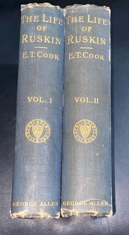 THE LIFE OF RUSKIN BY E.T. COOK 1911 2 VOLUMES