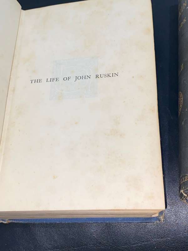 THE LIFE OF RUSKIN BY E.T. COOK 1911 2 VOLUMES