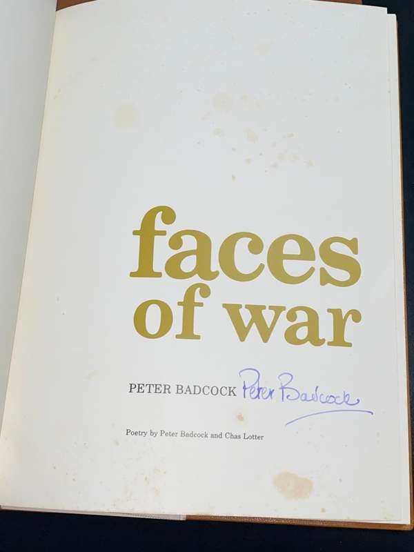 FACES OF WAR BY PETER BADCOCK SIGNED LIMITED EDITION
