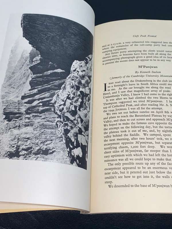 THE JOURNAL OF THE MOUNTAIN CLUB OF SOUTH AFRICA NO.49 FOR THE YEAR OF 1946