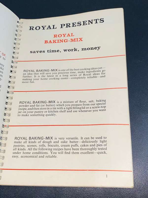 ROYAL`S NEW BAKING MIX RECIPE BOOK