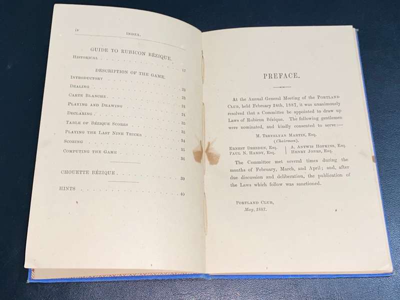 THE LAWS OF RUBICON BEZIQUE BY CAVENDISH 2ND EDITION 1892