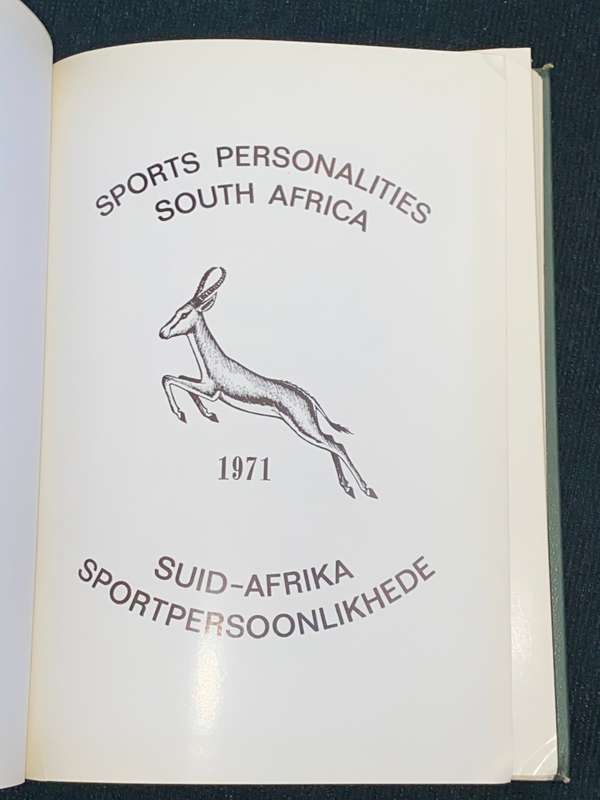 SPORTS PERSONALITIES SOUTH AFRICA 1971