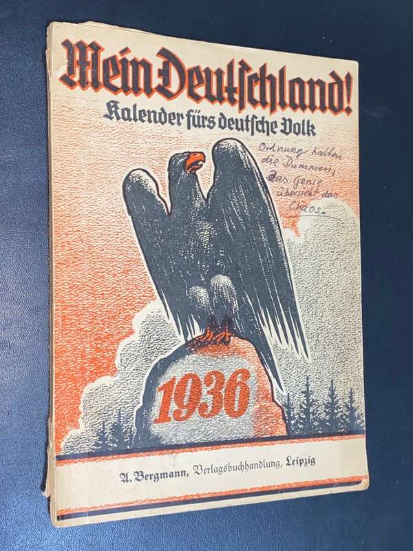 MEIN DEUTSCHLAND KALENDER FURS DEUTSCHE VOLK 1936