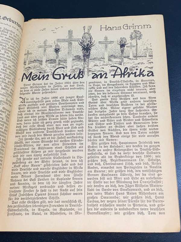 MEIN DEUTSCHLAND KALENDER FURS DEUTSCHE VOLK 1936