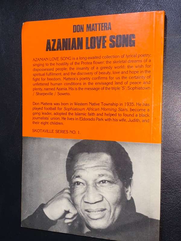 AZANIAN LOVE SONG BY DON MATTERA SIGNED