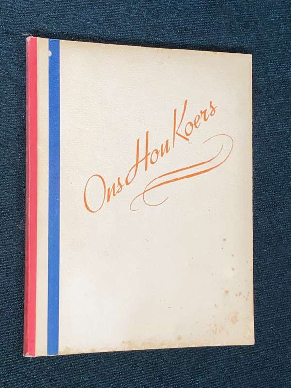 ONS HOE KOERS DEUR J DE V. HEESE 1942