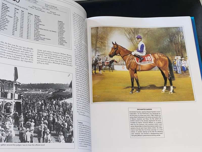 THE HISTORY OF THE ROTHMAN`S JULY HANDICAP BY ERNIE DUFFIELD SIGNED AND OTHERS