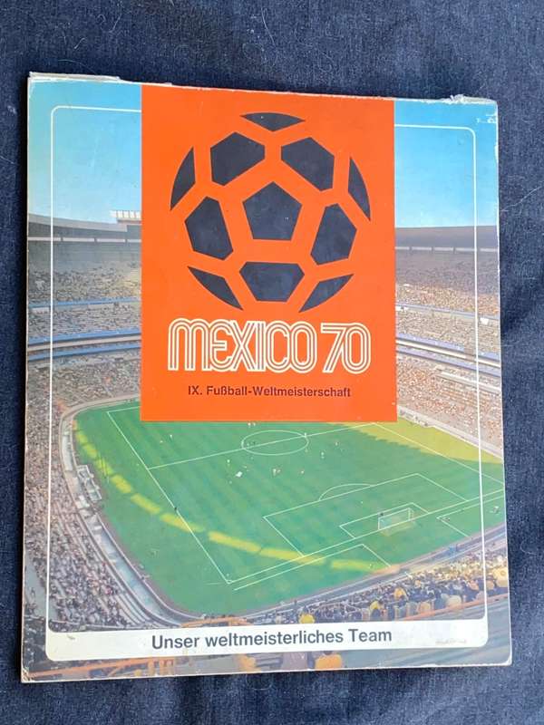 VINTAGE SHELL MEXICO 1970 GERMAN PLAYERS COIN ALBUM SCARCE