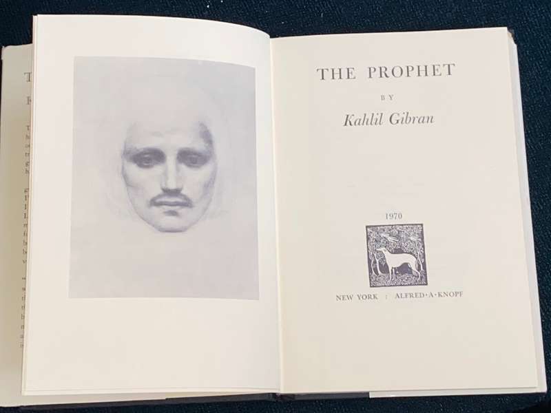 THE PROPHET BY KAHLIL GIBRAN 1970 US EDITION