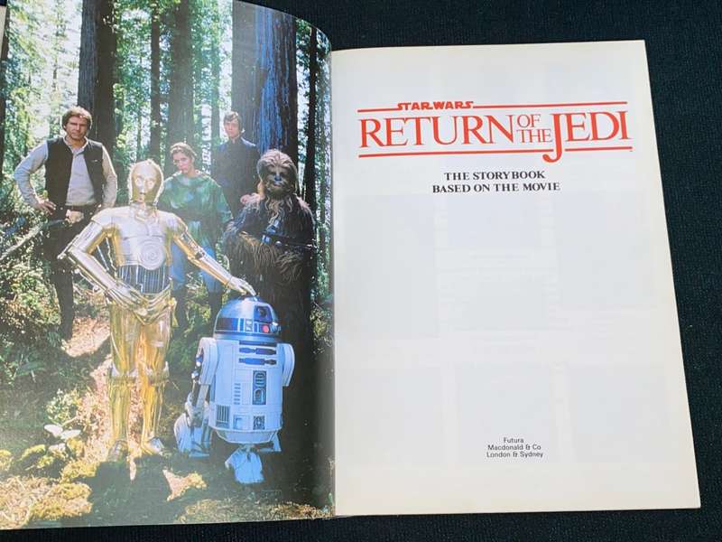 STAR WARS RETURN OF THE JEDI THE STORYBOOK BASED ON THE FILM 1983