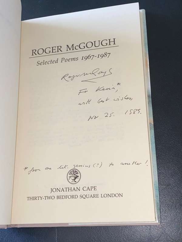 SELECTED POEMS 1967-1987 BY ROGER MCGOUGH SIGNED