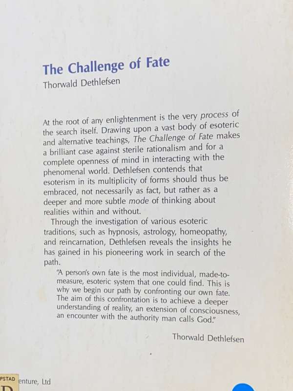 THE CHALLENGE OF FATE BY THORWALD DETHLEFSEN