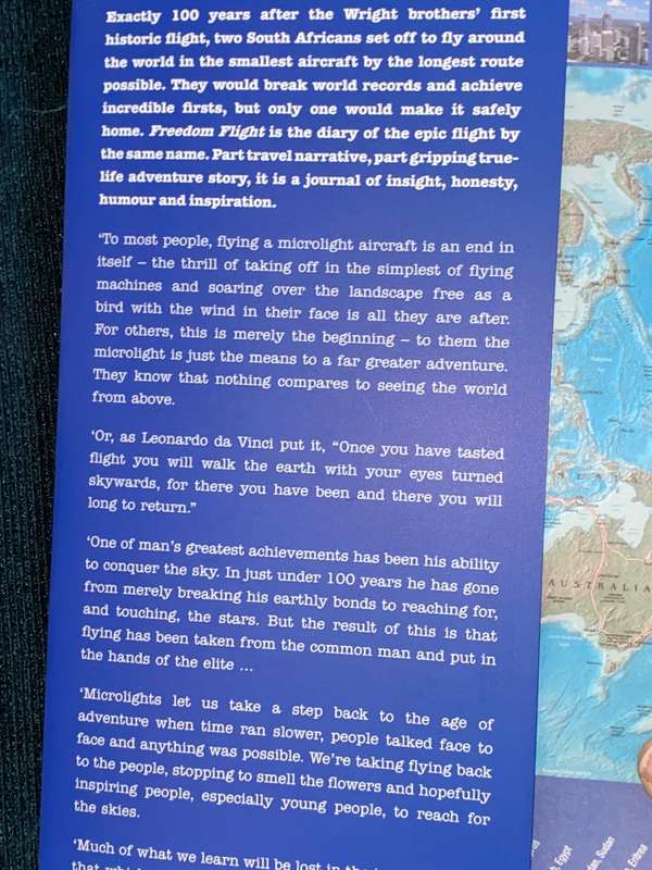 FREEDOM OF FLIGHT BY ALAN HONEYBORNE AND RICKY DE AGRELA SIGNED