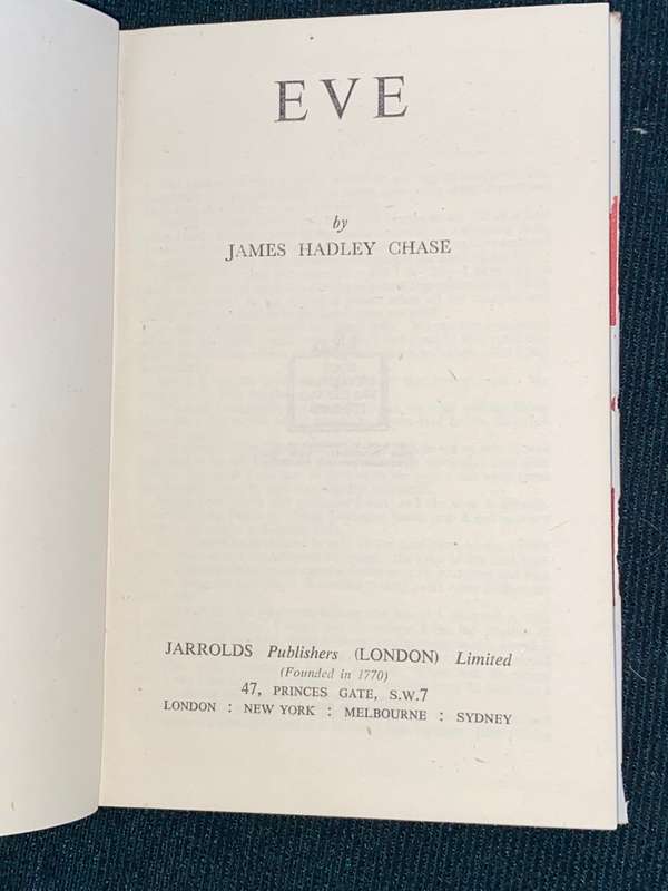 EVE BY JAMES HADLEY CHASE